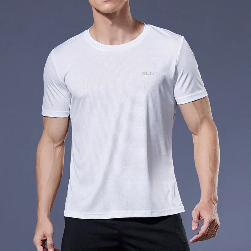 Men's Performance Running Tee Breathable Lightweight Athletic Shirt