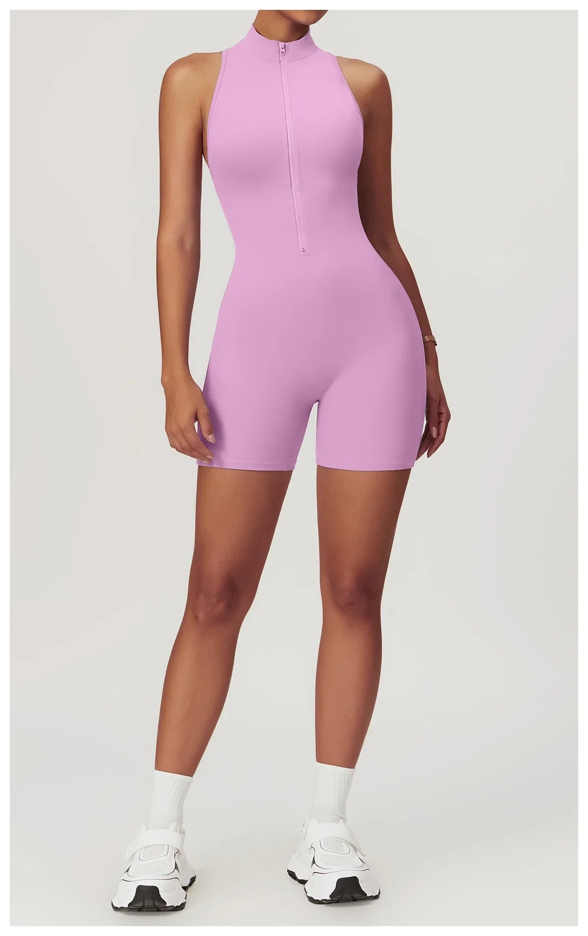 Women's Sleeveless Slim Activewear Jumpsuit for Fitness Wear