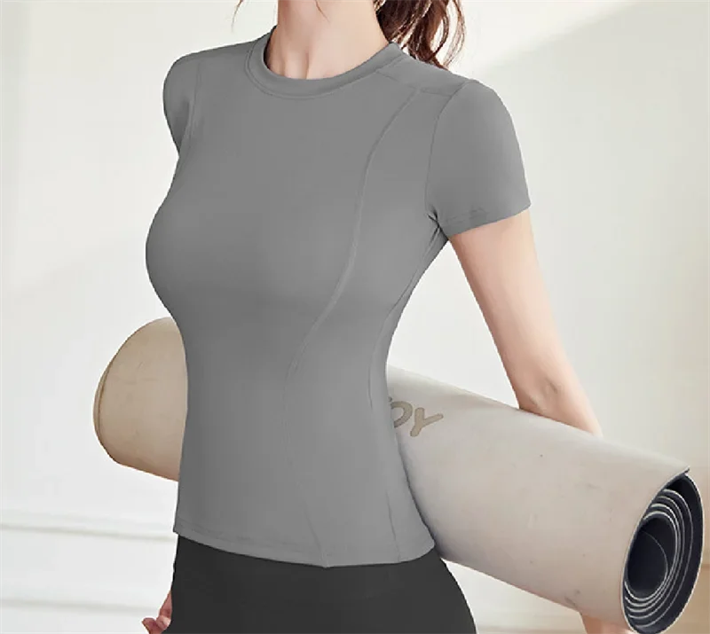 Women's Performance Workout T-Shirt Breathable Activewear Fitness Top
