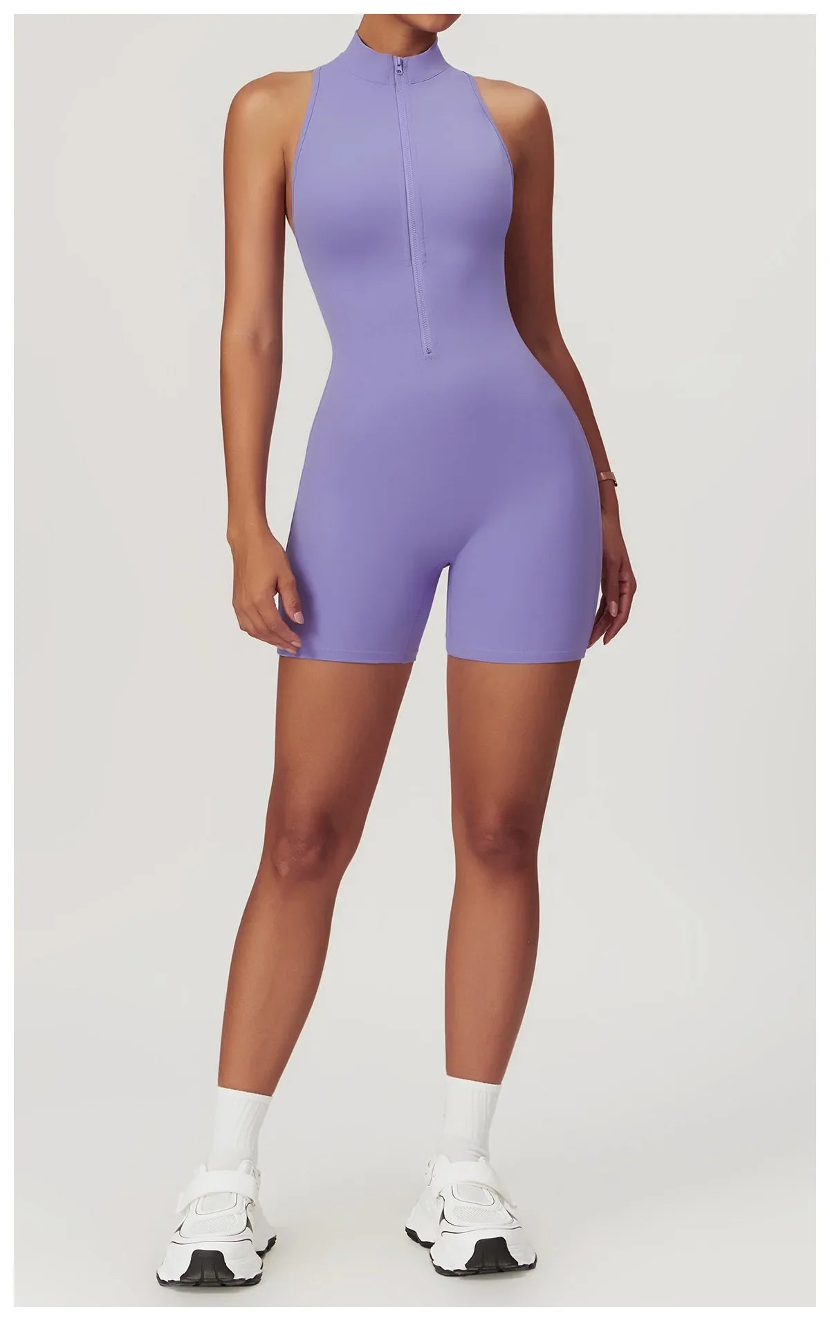 Women's Sleeveless Slim Activewear Jumpsuit for Fitness Wear