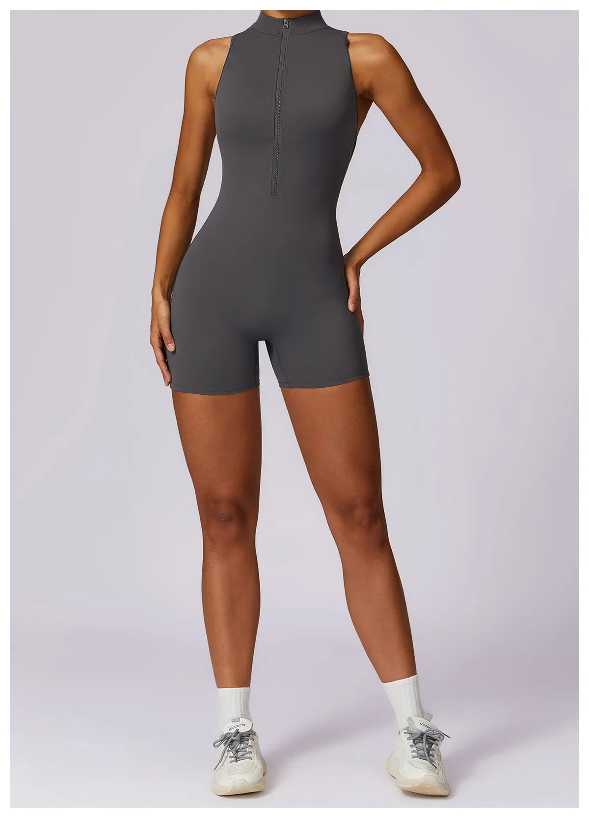 Women's Sleeveless Slim Activewear Jumpsuit for Fitness Wear