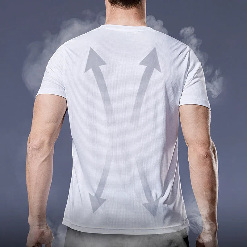 Men's Performance Running Tee Breathable Lightweight Athletic Shirt