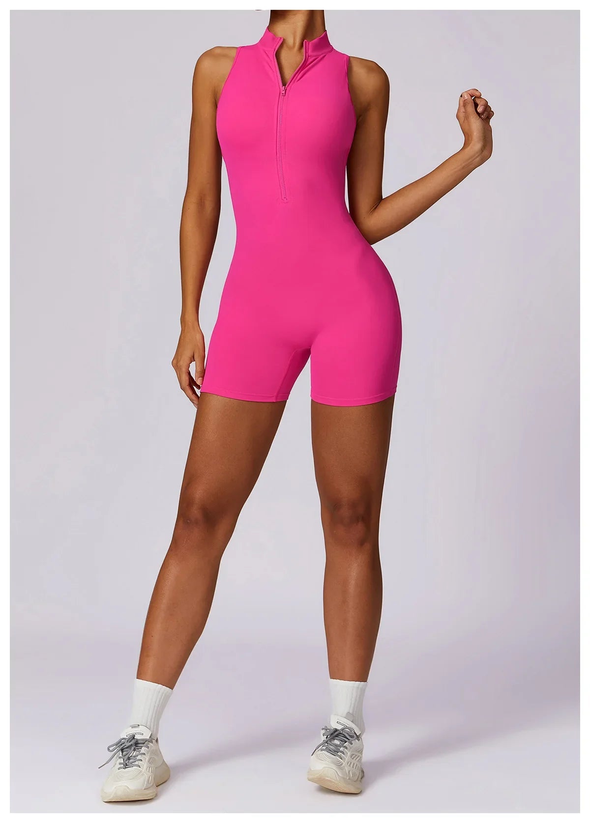 Women's Sleeveless Slim Activewear Jumpsuit for Fitness Wear