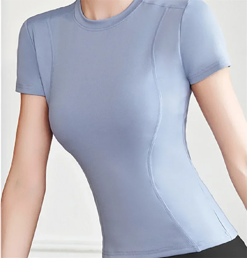 Women's Performance Workout T-Shirt Breathable Activewear Fitness Top