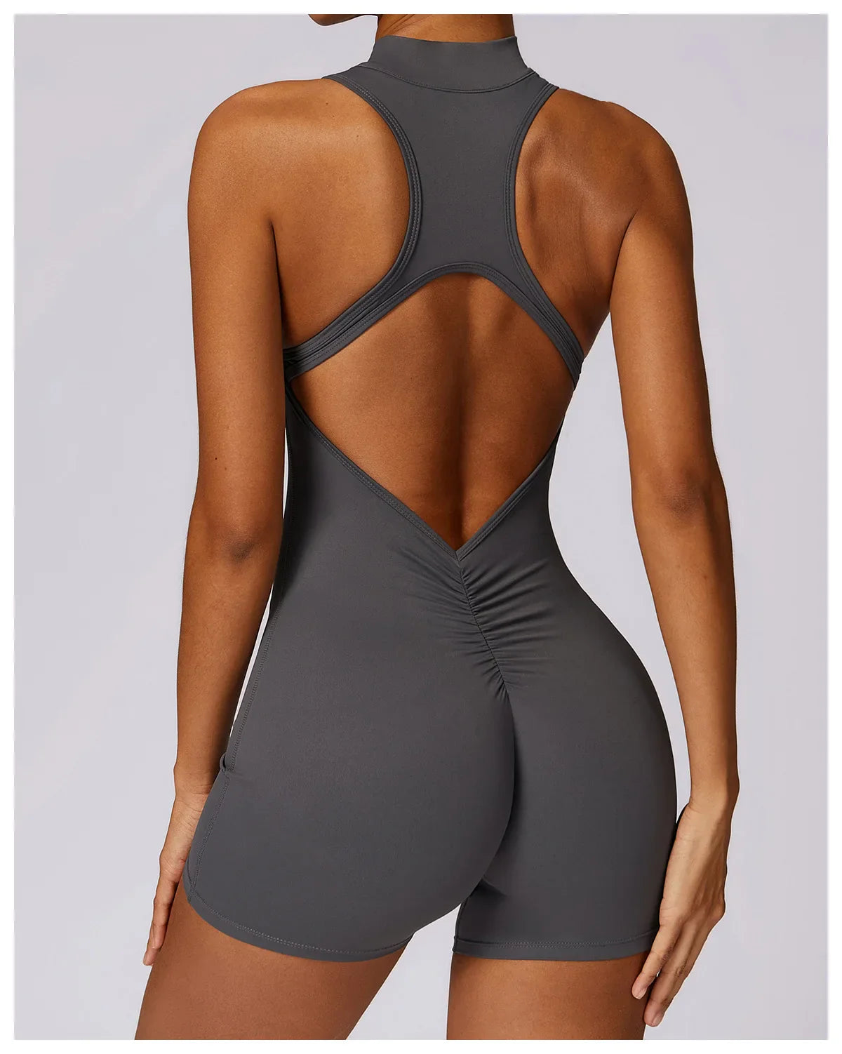 Women's Sleeveless Slim Activewear Jumpsuit for Fitness Wear