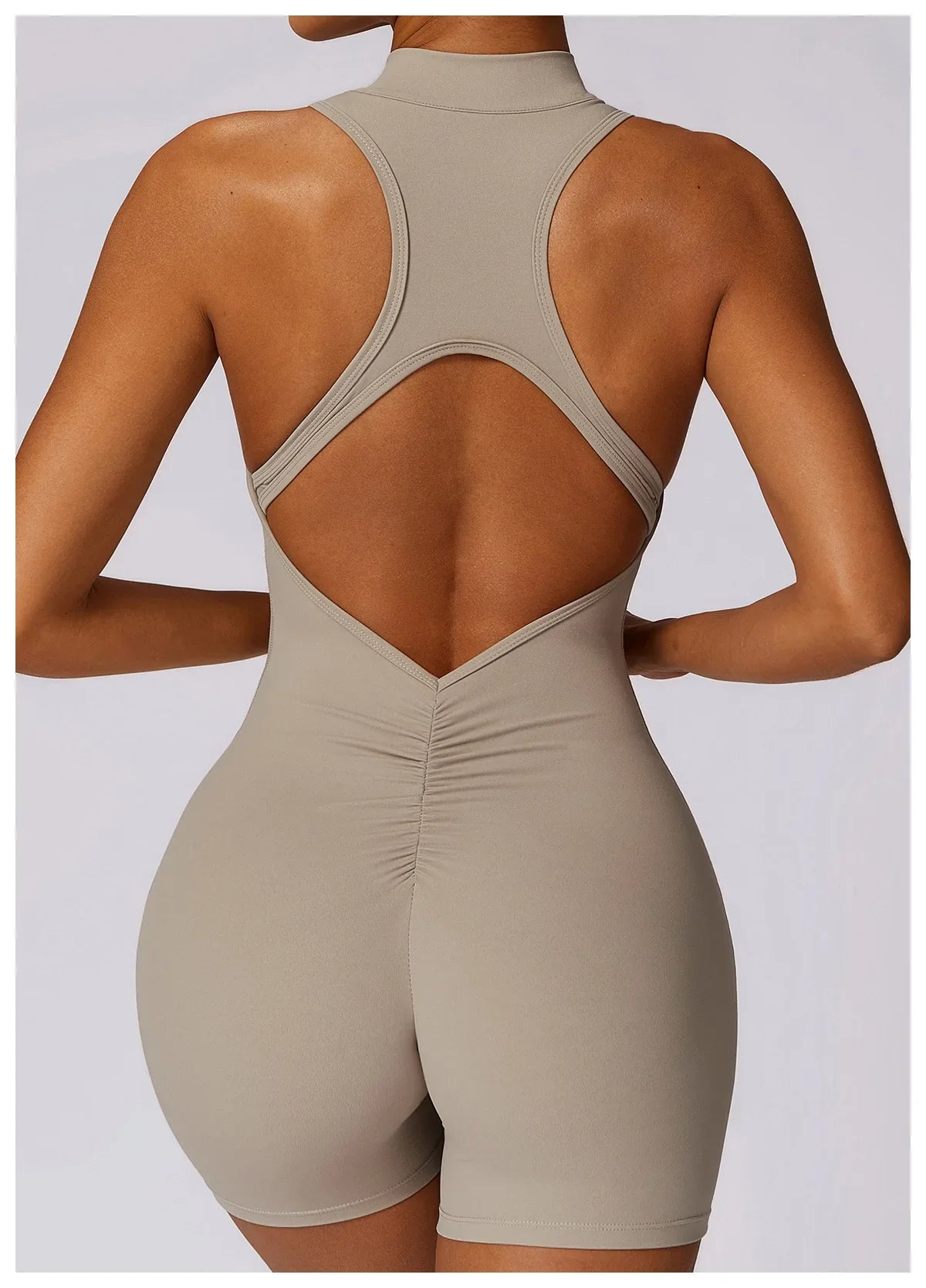 Women's Sleeveless Slim Activewear Jumpsuit for Fitness Wear