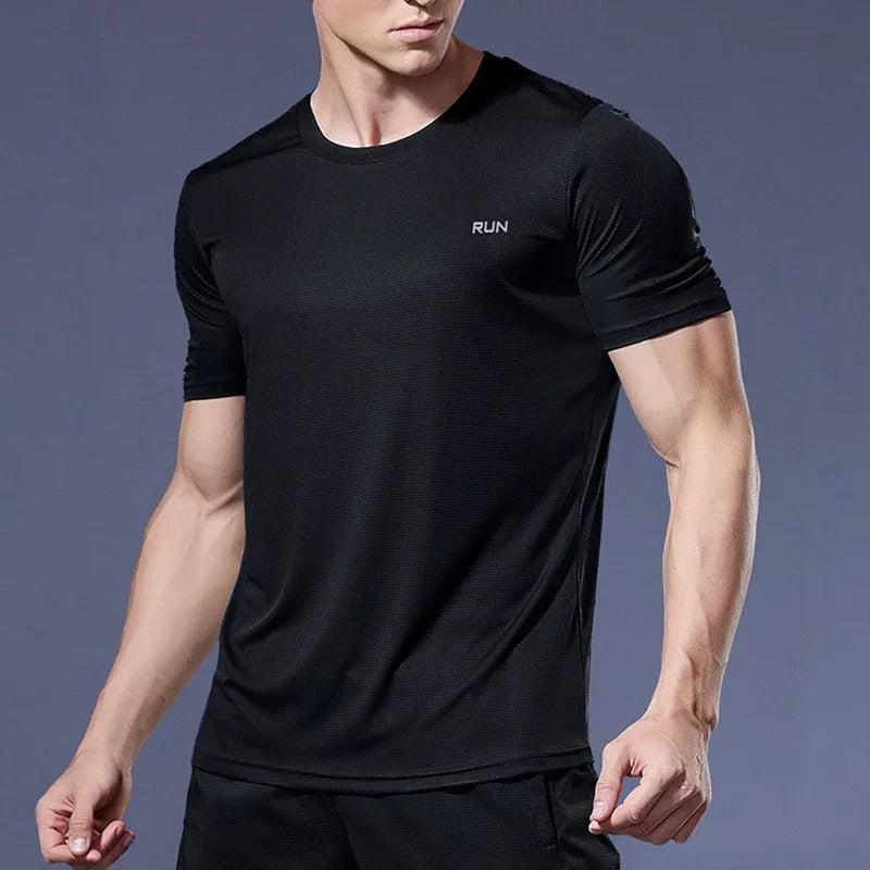 Men's Performance Running Tee Breathable Lightweight Athletic Shirt
