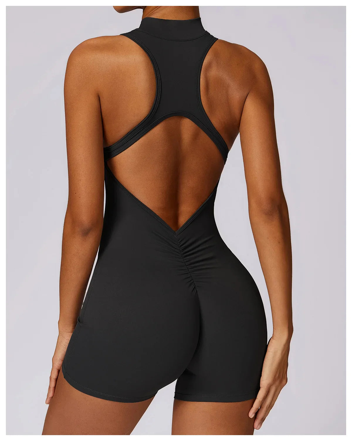 Women's Sleeveless Slim Activewear Jumpsuit for Fitness Wear