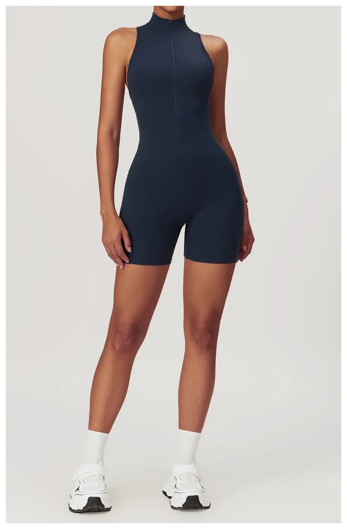 Women's Sleeveless Slim Activewear Jumpsuit for Fitness Wear