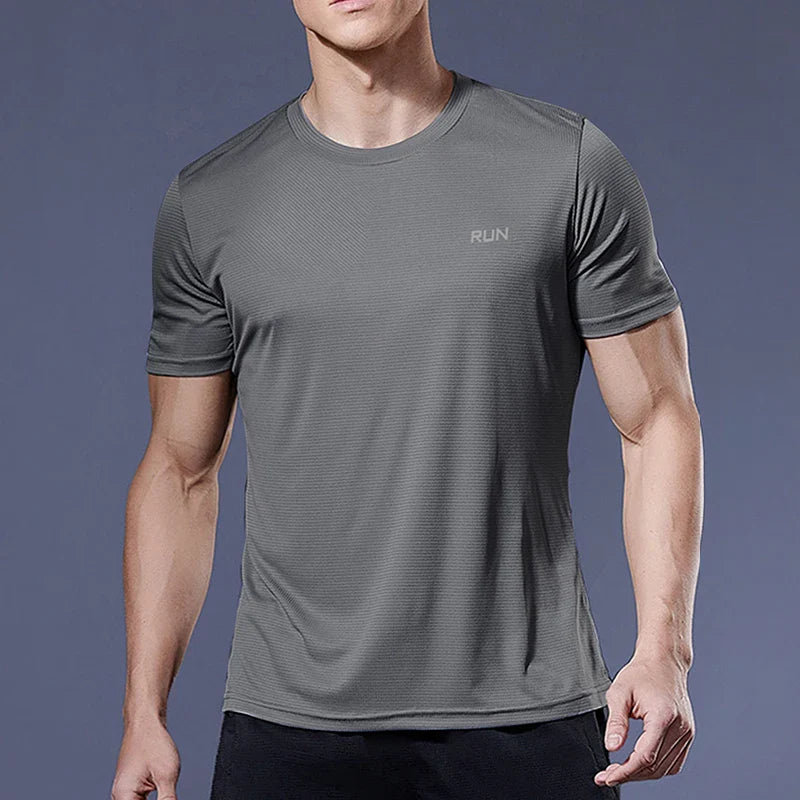 Men's Performance Running Tee Breathable Lightweight Athletic Shirt