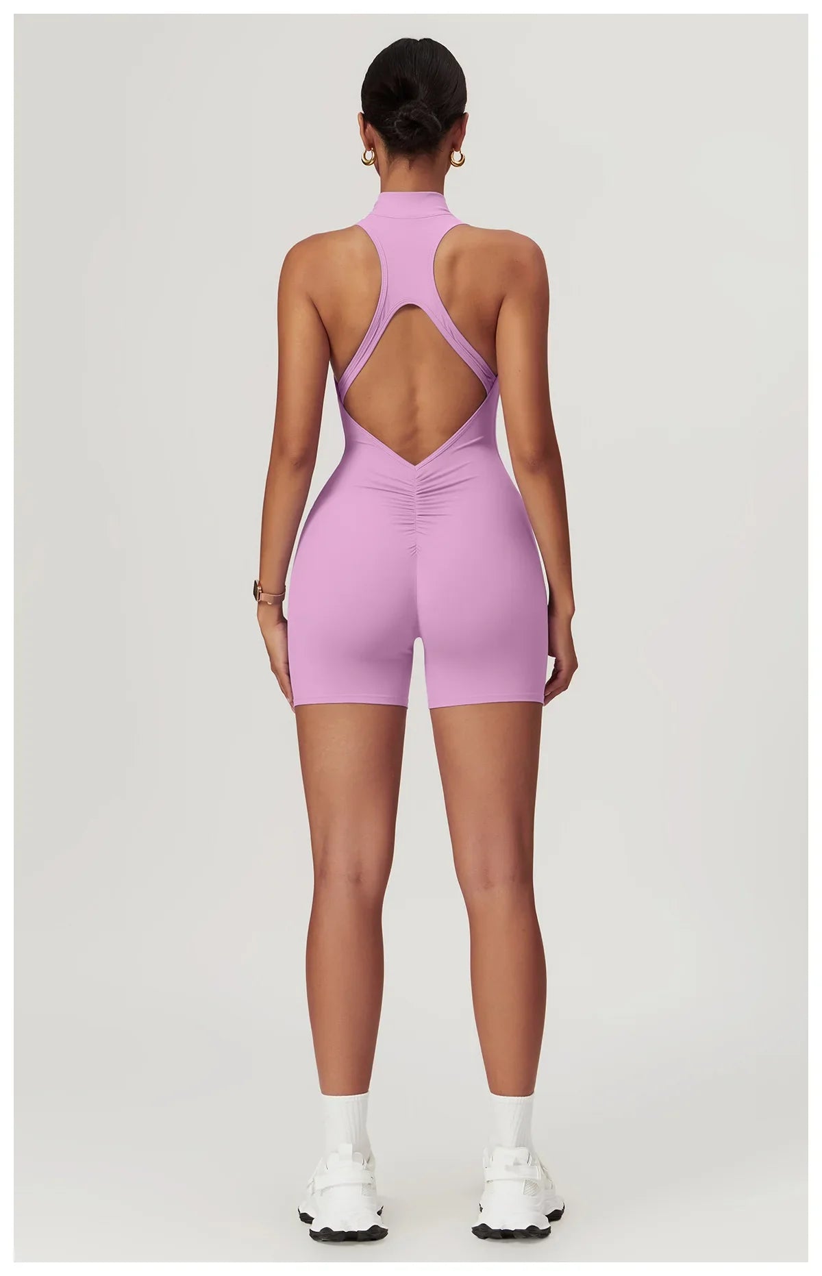 Women's Sleeveless Slim Activewear Jumpsuit for Fitness Wear