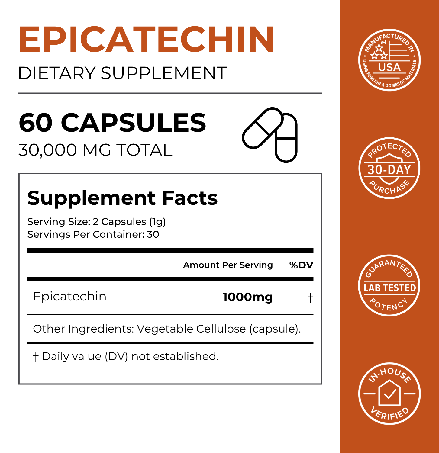 Epicatechin Supplement for Muscle Support and Performance Enhancement
