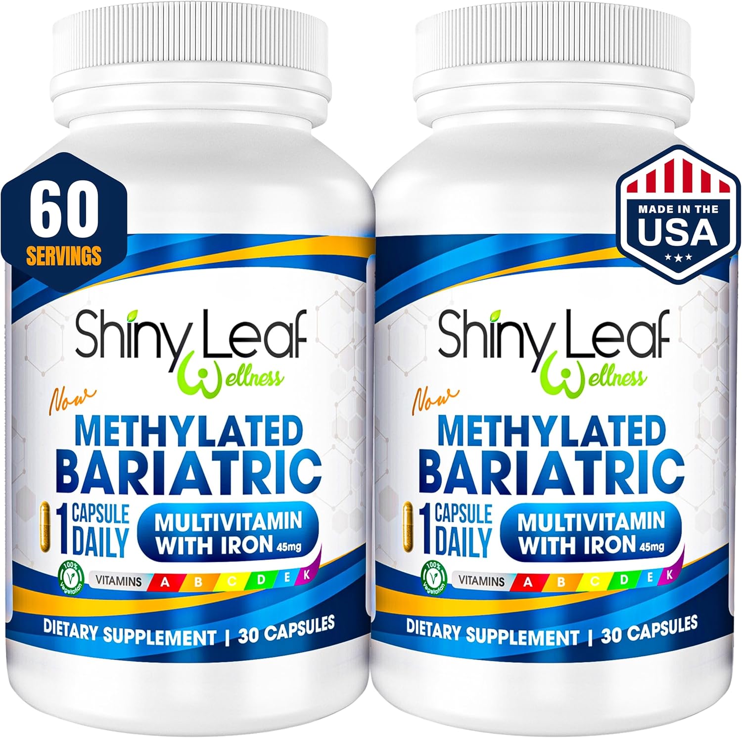 Methylated Bariatric Multivitamins with Iron One Daily Capsule