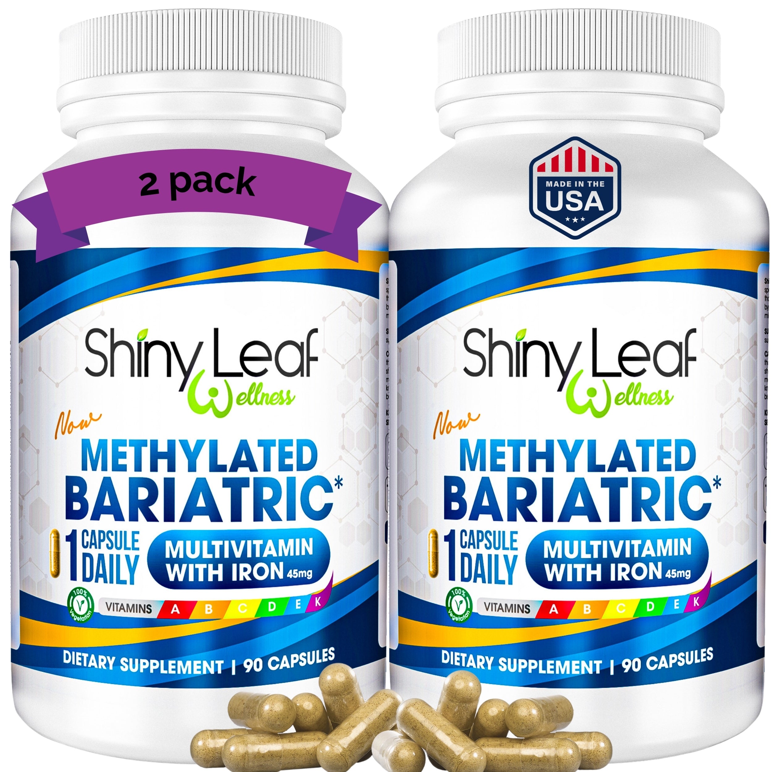 Methylated Bariatric Multivitamins with Iron One Daily Capsule