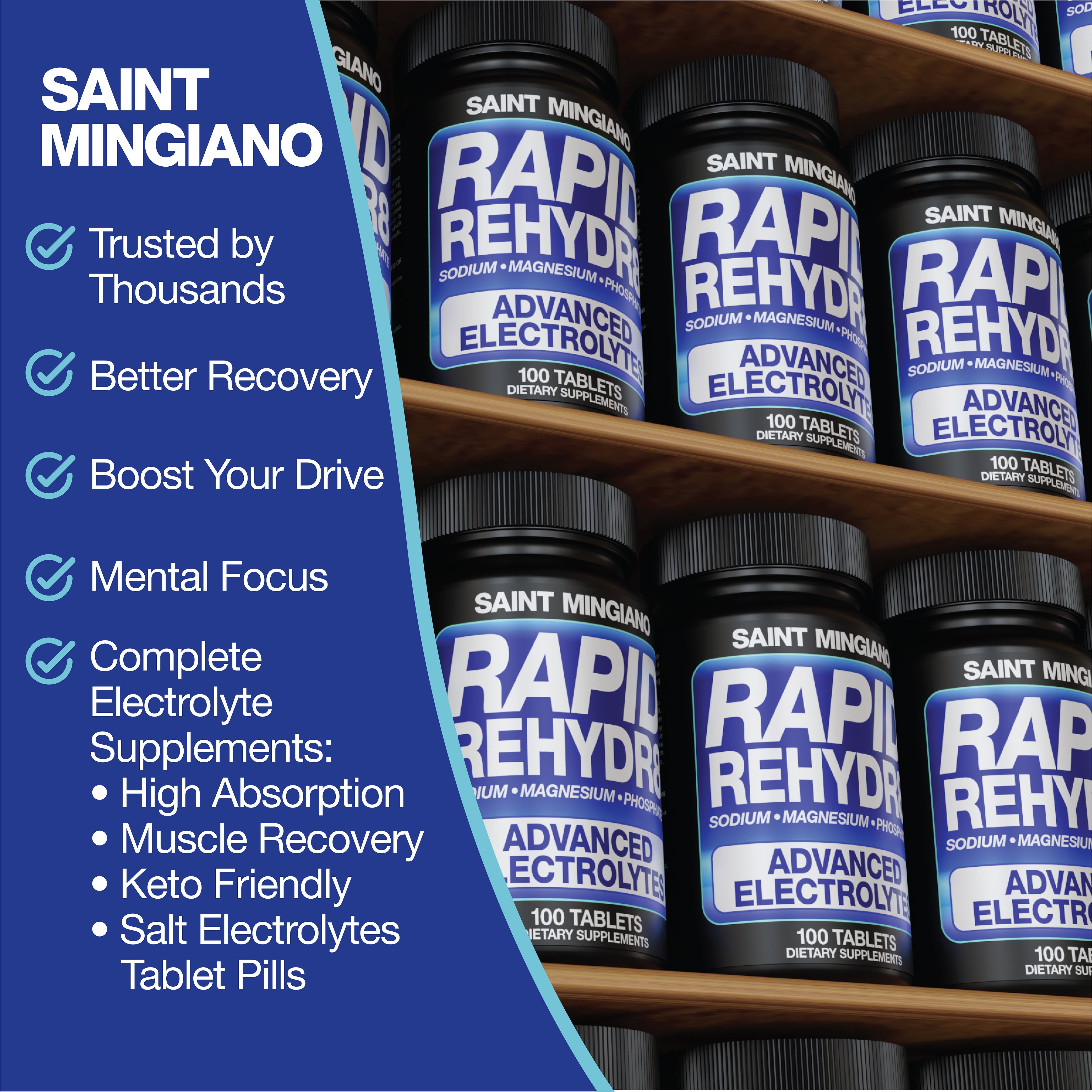 Rapid Rehydr8 Electrolyte Capsules for Muscle Recovery Support